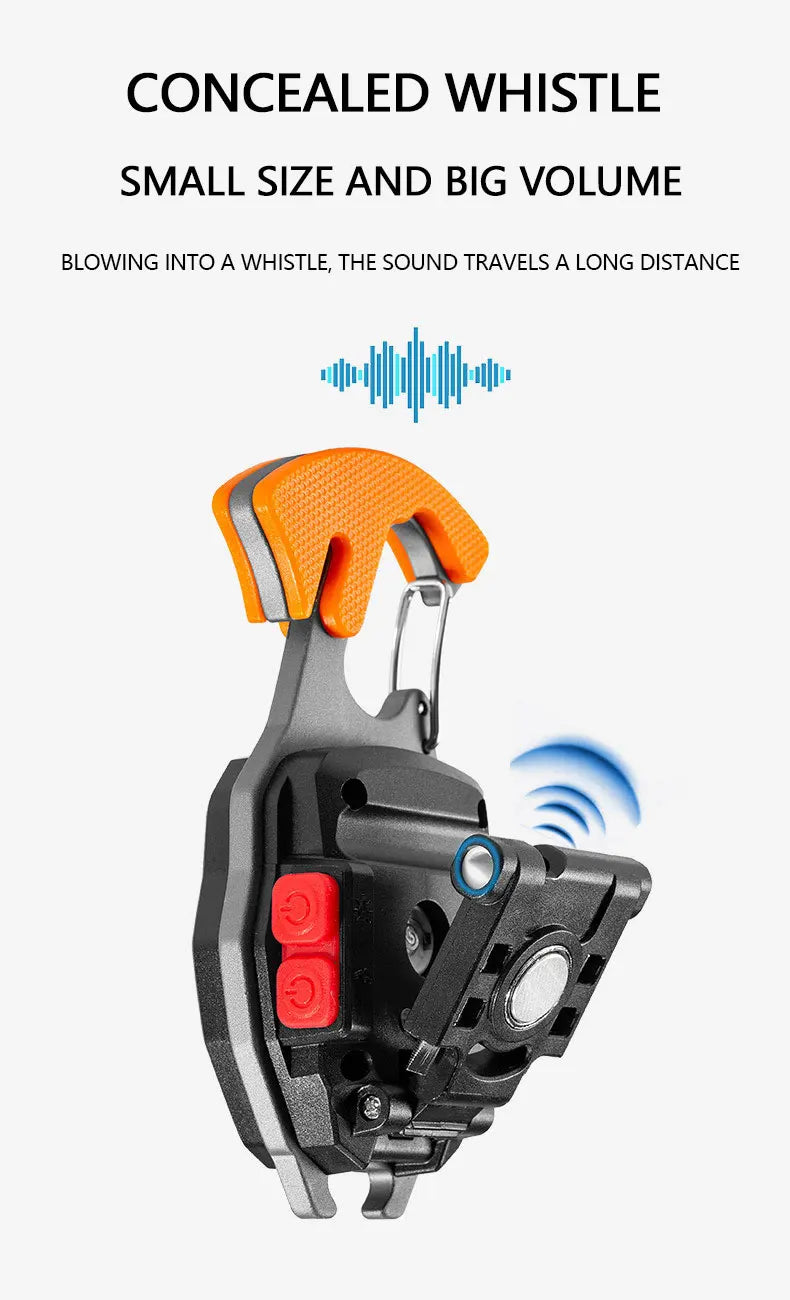 Multi-functional keychain flashlight, mini tool, bottle opener