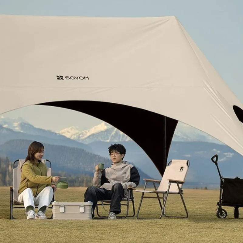 Outdoor Portable Hexagonal Sunshade Canopy