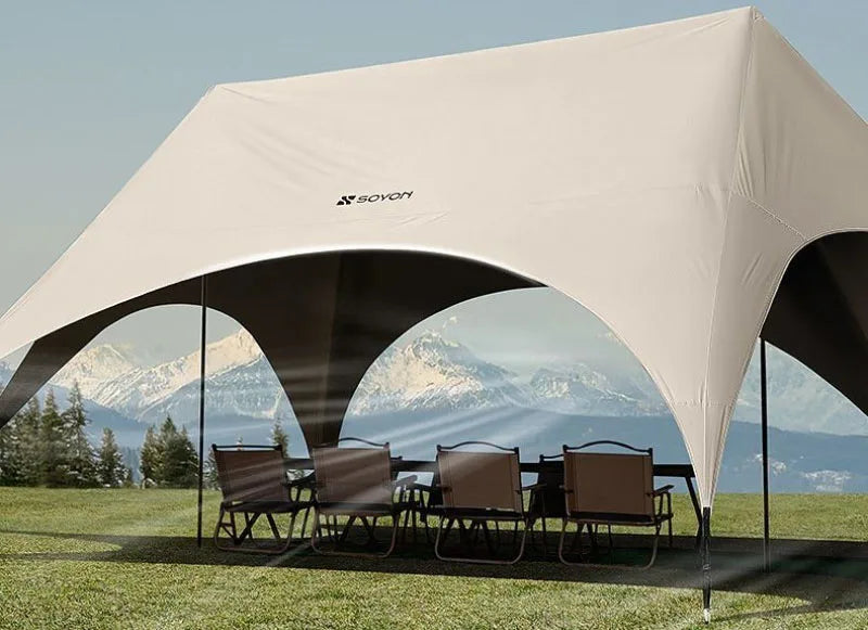 Outdoor Portable Hexagonal Sunshade Canopy