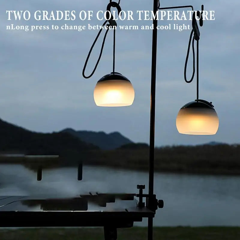 Camping Tent Light with Hook 4 Mode Adjustable LED Light
