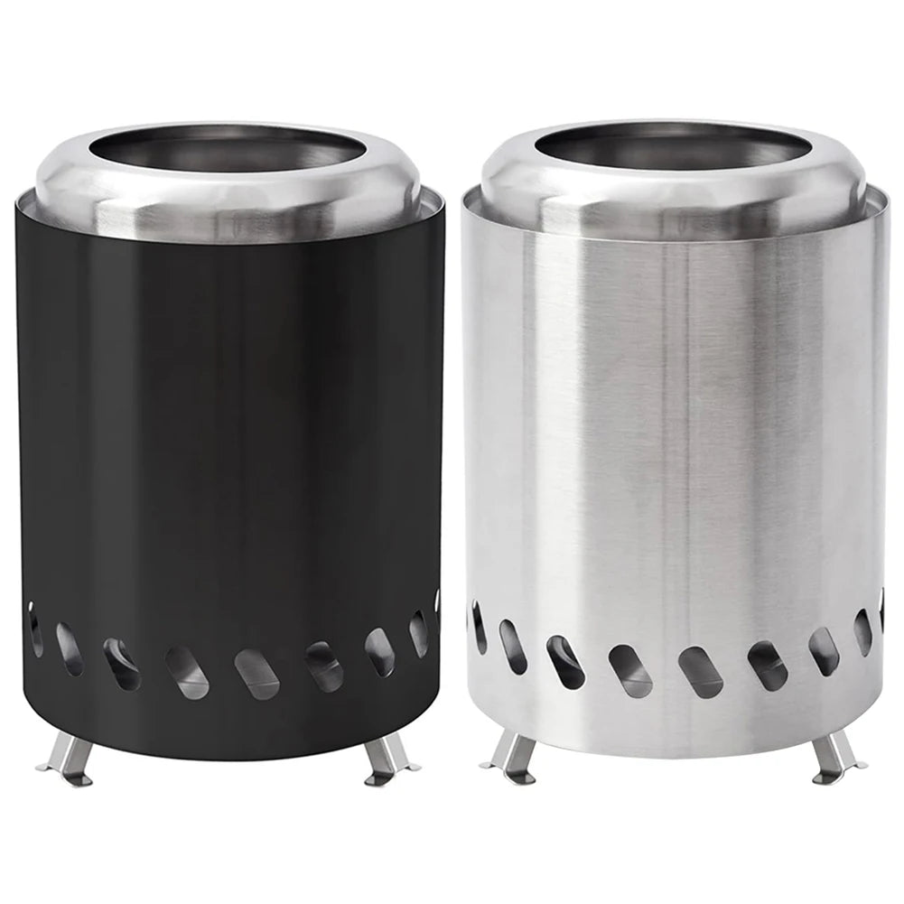 Smokeless Tabletop Fire Pit Stainless Steel Portable