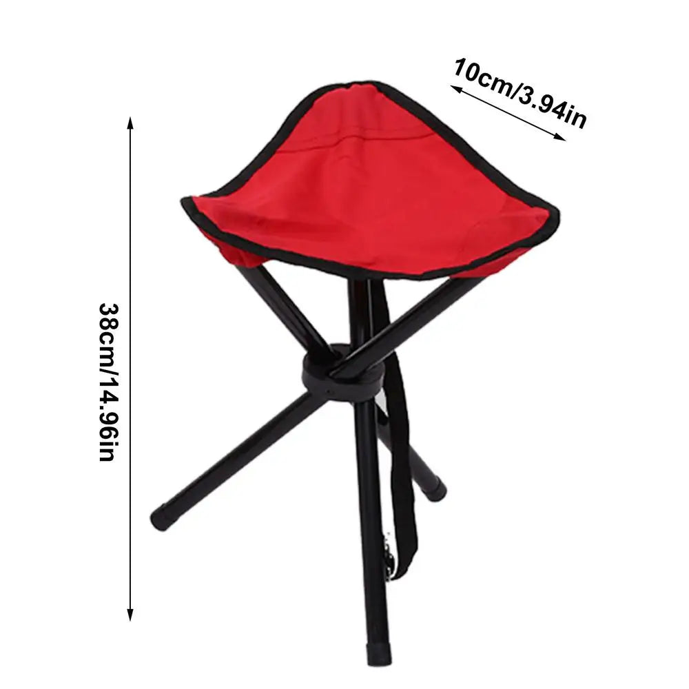 Outdoor Leisure Portable Folding Chair Three-Legged Stool