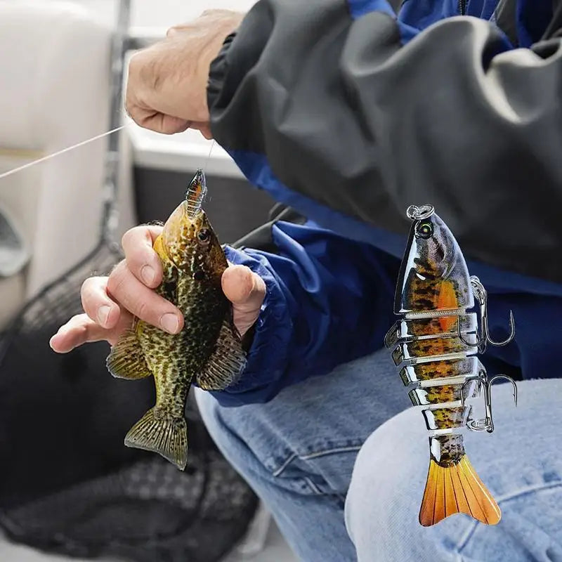 4PCS Robotic Swimming Lures Auto Electric Fishing Bait Kit