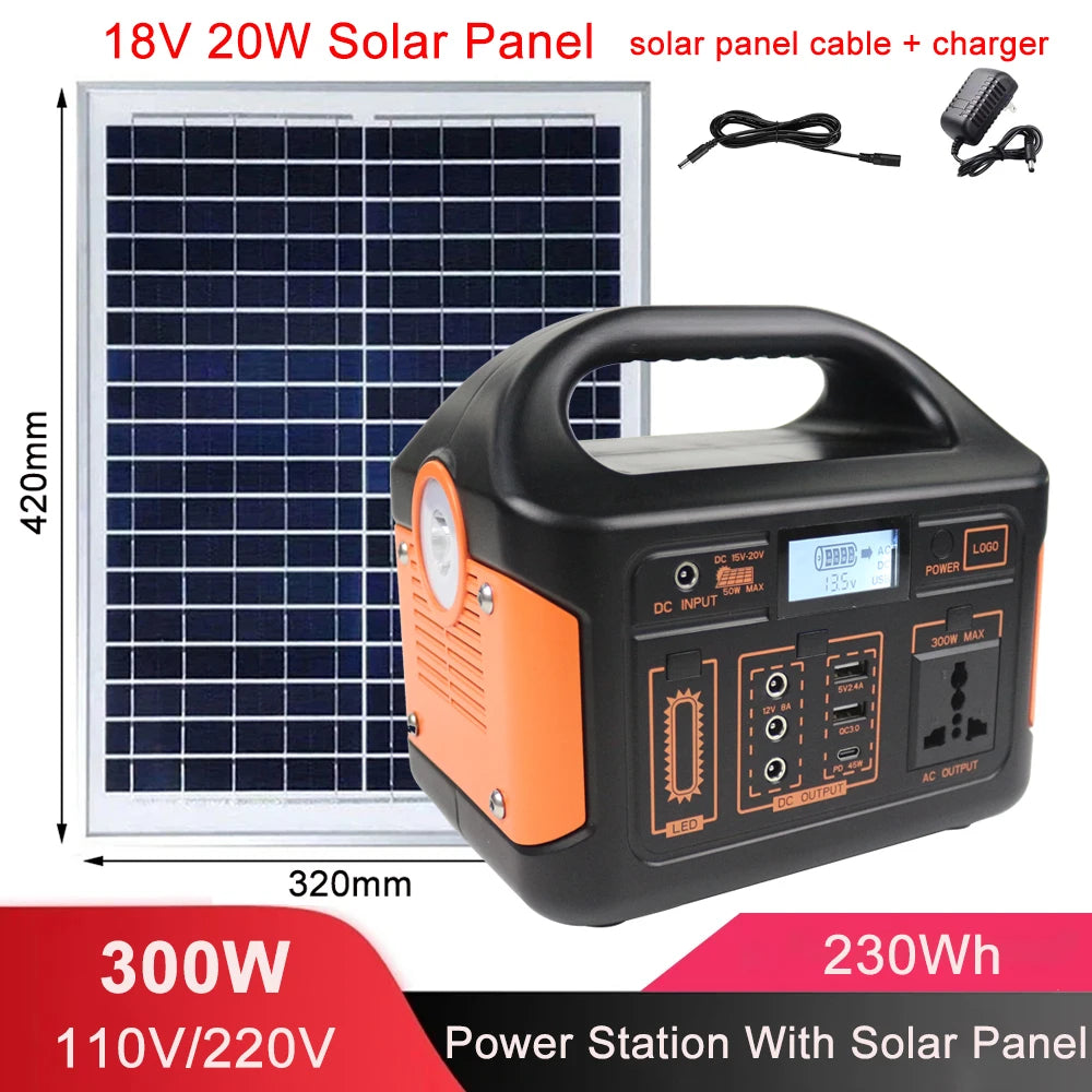 100W500W/300W 460Wh/230Wh/76Wh LiFePO4 Portable Power Station