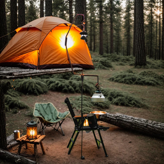 Folding Lamp Holder with Storage Bag