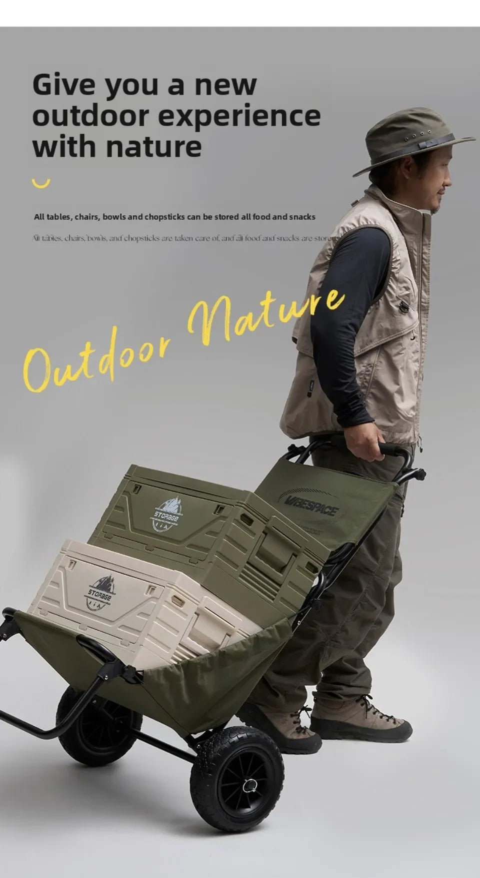 Folding   Multifunctional Camping Food Storage Box