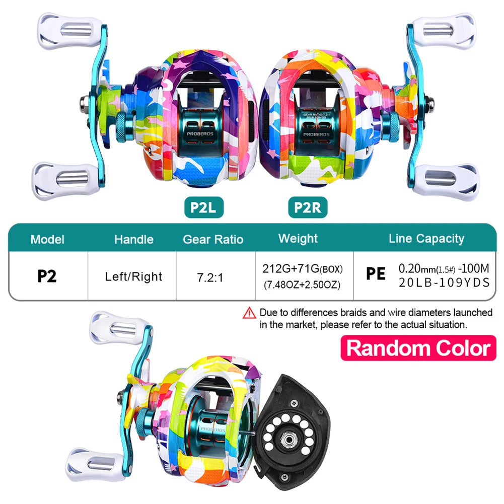 7.2:1 Gear Ratio 5+1 BB 8KG Ultra Smooth Powerful Freshwater Fishing Reels