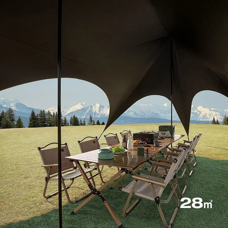 Outdoor Portable Hexagonal Sunshade Canopy