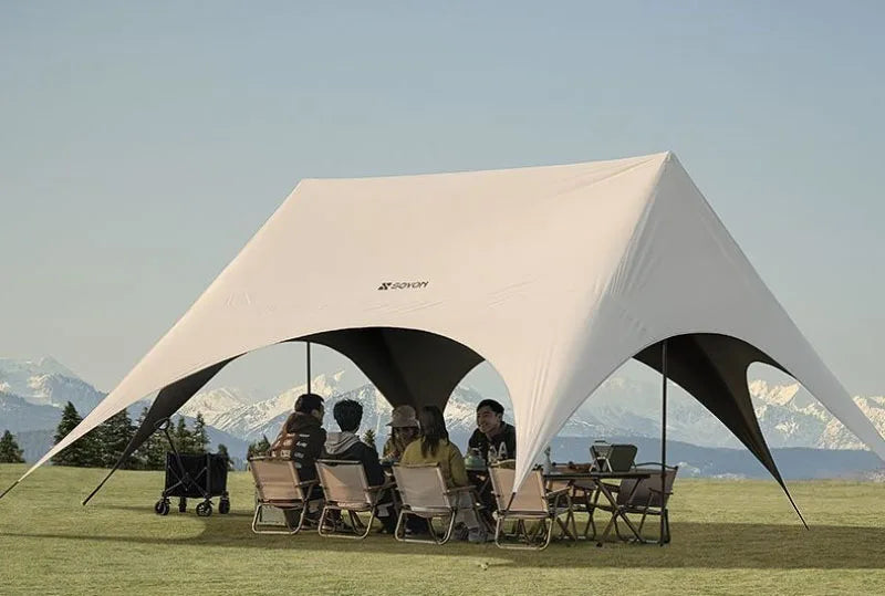 Outdoor Portable Hexagonal Sunshade Canopy