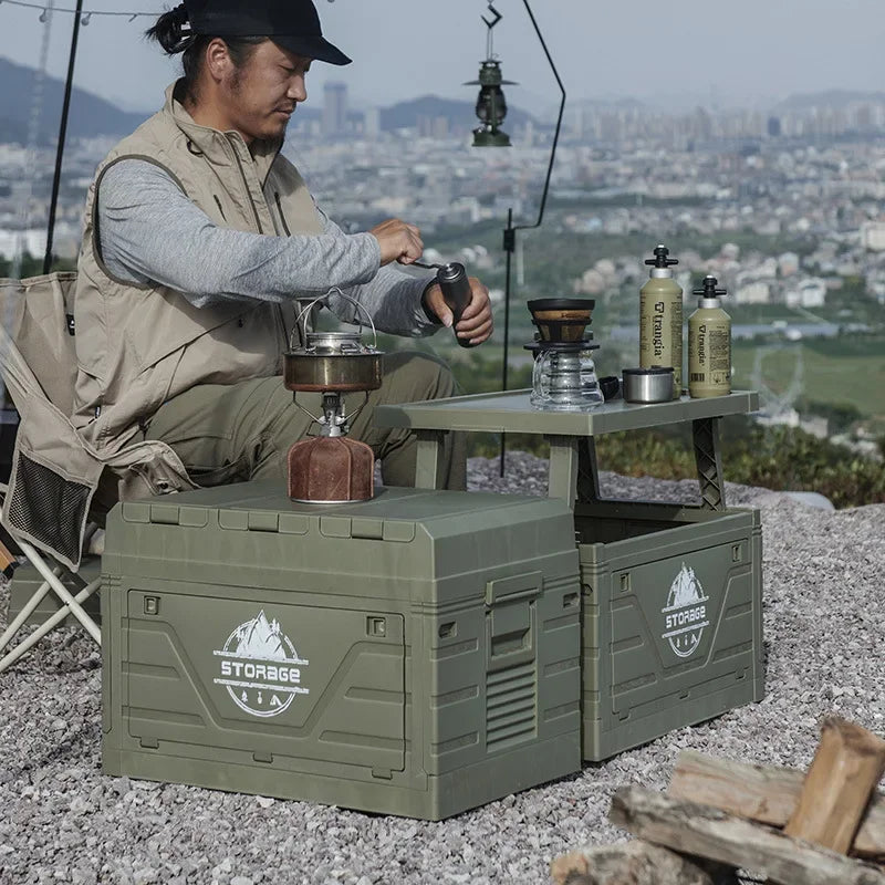 Folding   Multifunctional Camping Food Storage Box