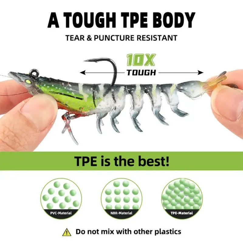 Robotic Swimming Lure 3X Shrimp Swimming Bait