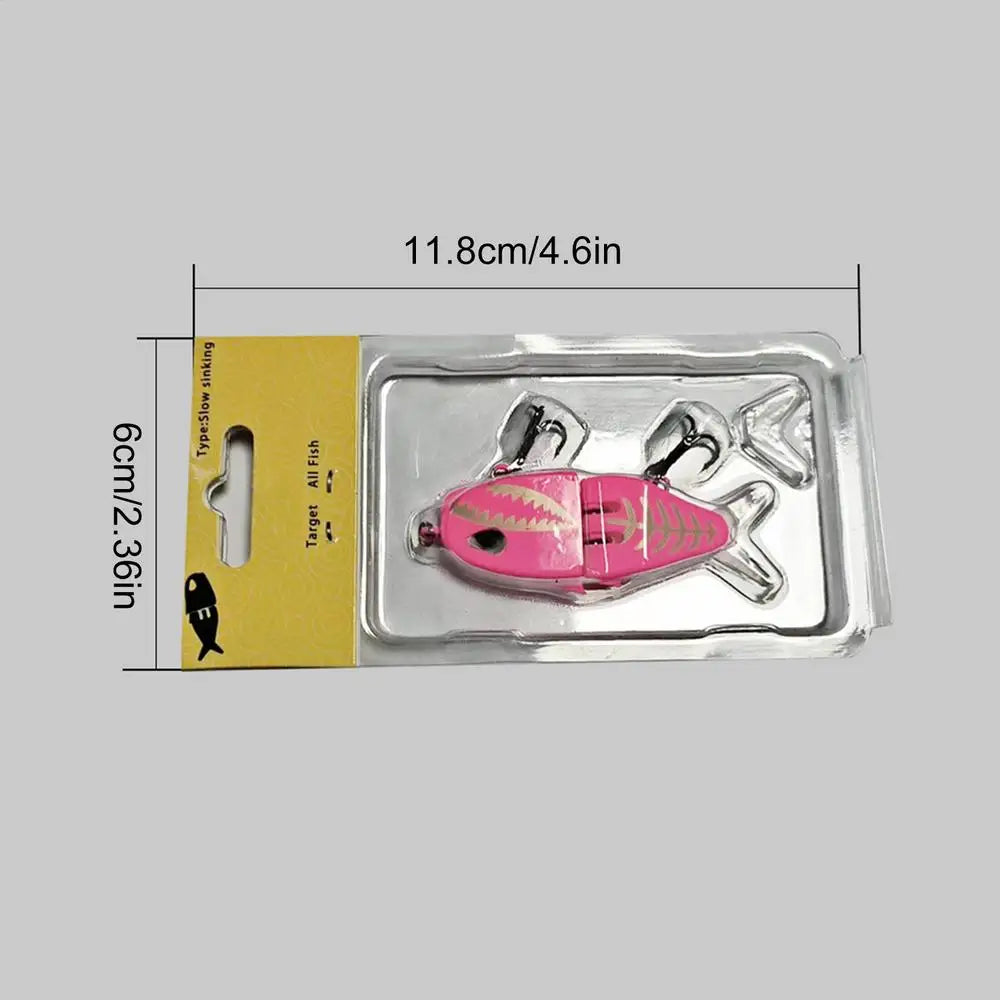 60mm Fishing Lures Freshwater Saltwater Realistic double hook small Swimbait