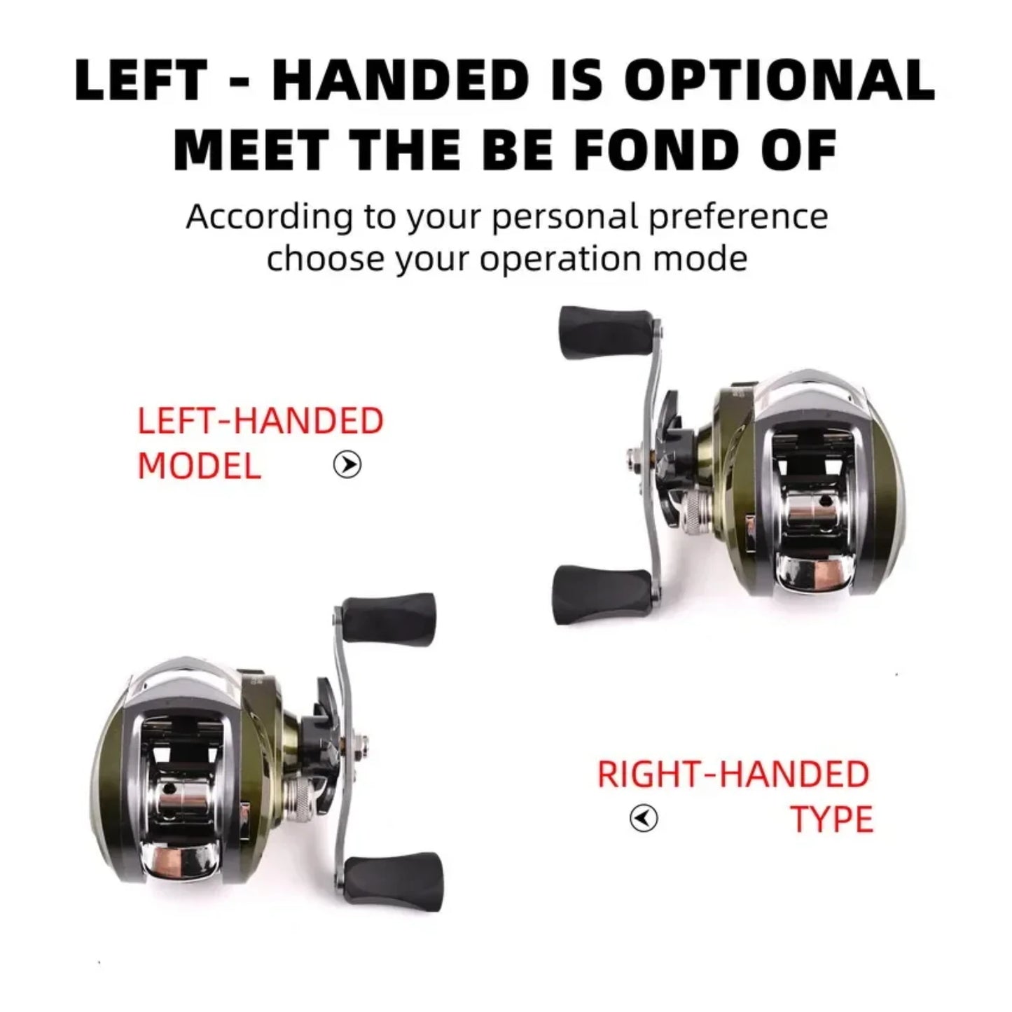 Metal Spool Baitcasting Reel 10kg Max Drag 10.1 1 High Speed Gear Ratio