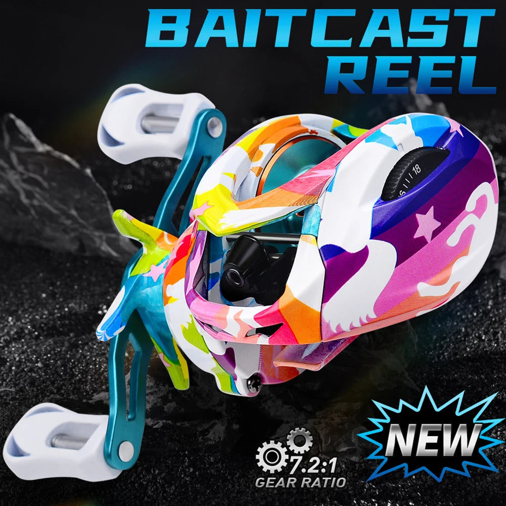 7.2:1 Gear Ratio 5+1 BB 8KG Ultra Smooth Powerful Freshwater Fishing Reels