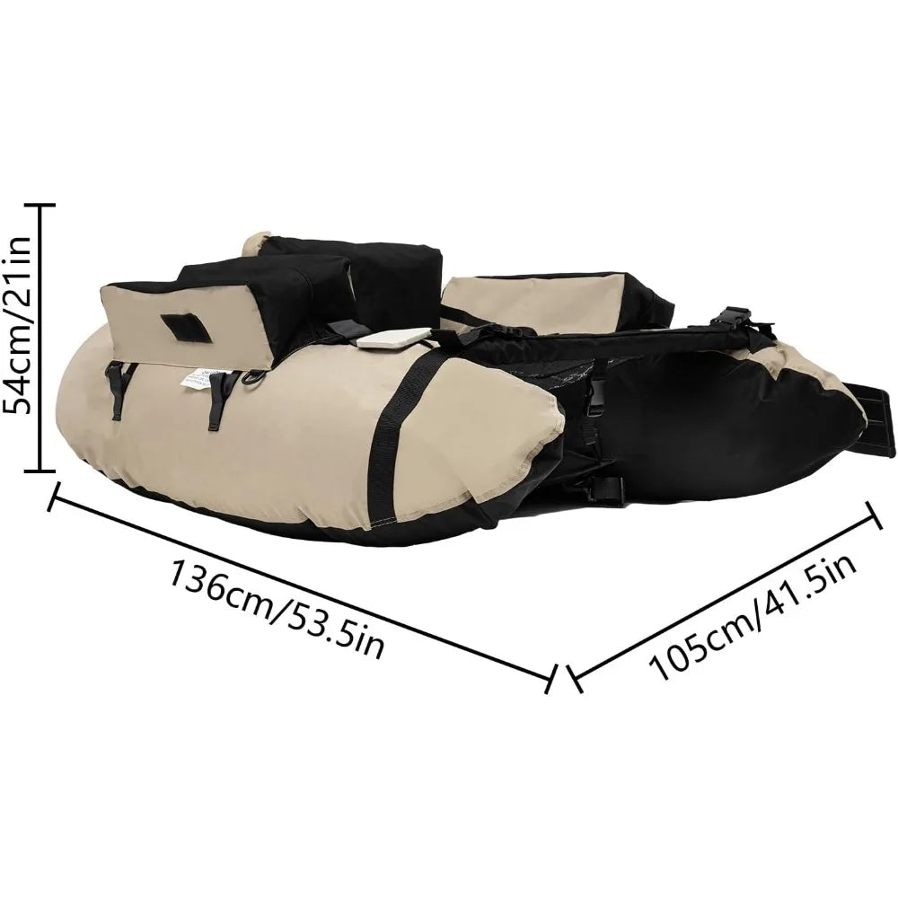 Fishing Float Tube 286 LBS Load Capacity Inflatable Boats