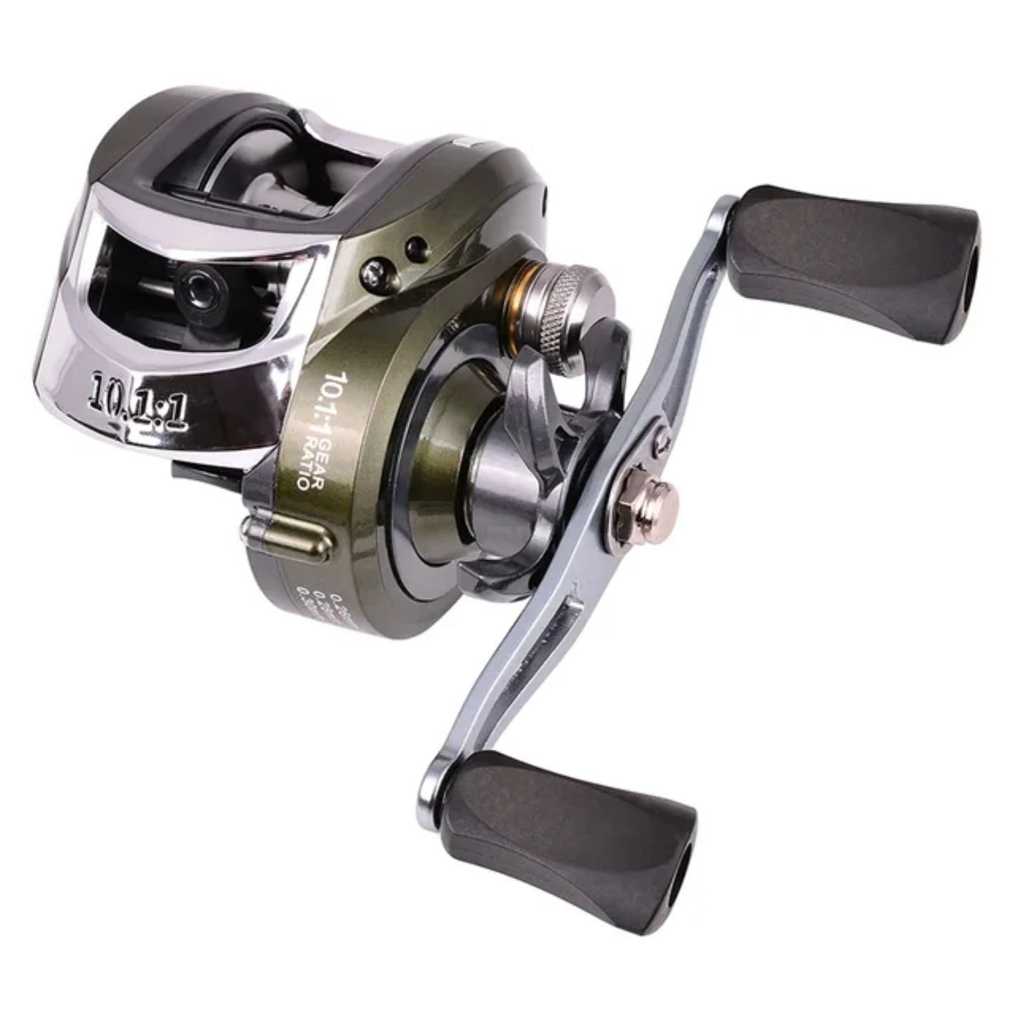 Metal Spool Baitcasting Reel 10kg Max Drag 10.1 1 High Speed Gear Ratio