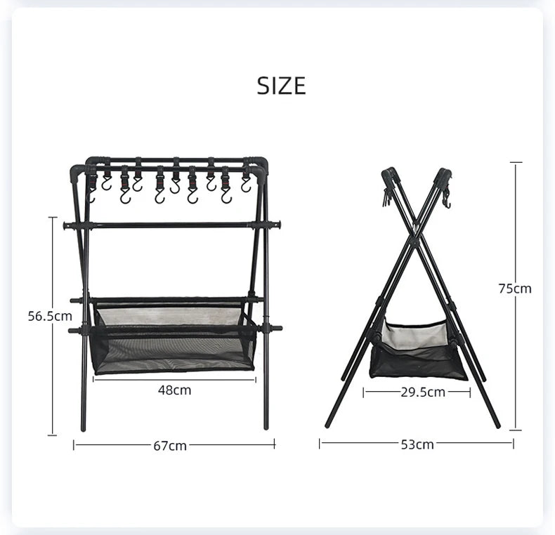 Outdoor Foldable Storage Rack,