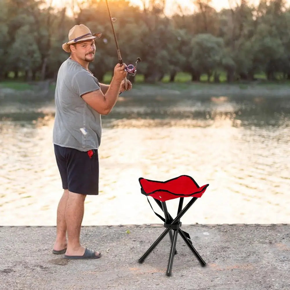 Outdoor Leisure Portable Folding Chair Three-Legged Stool