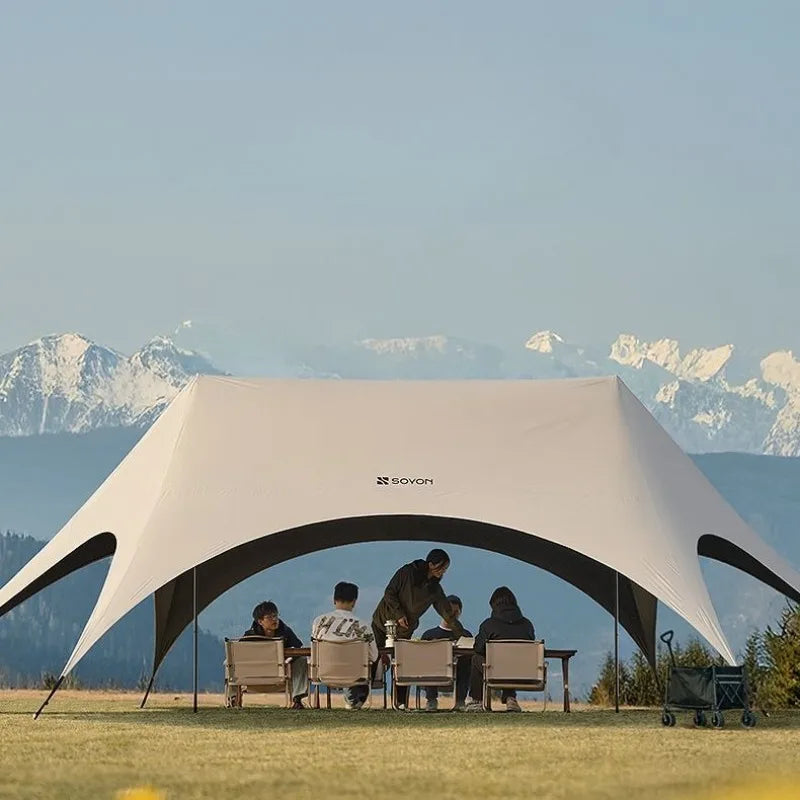 Outdoor Portable Hexagonal Sunshade Canopy