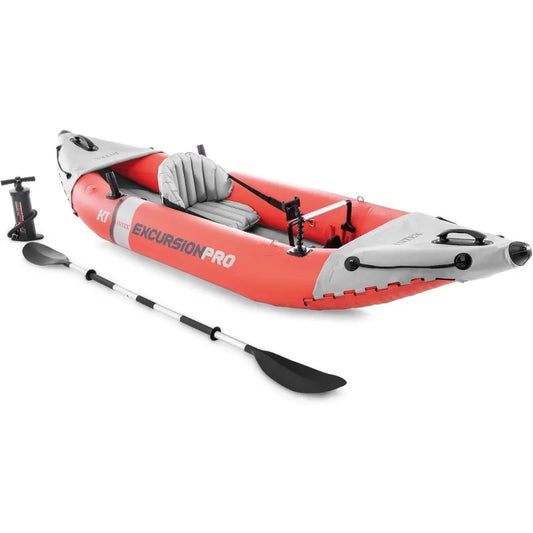 INTEX 68303EP Excursion Pro K1 Inflatable Kayak Set: Includes Deluxe 86in Kayak Paddles