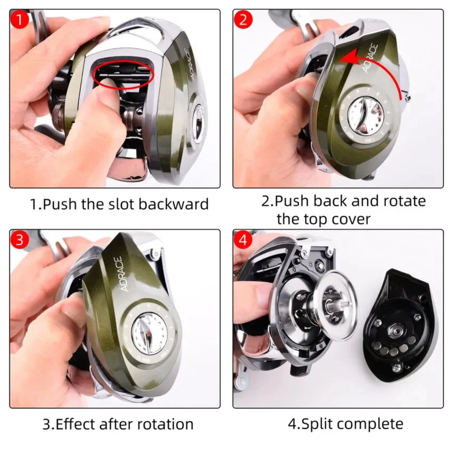 Metal Spool Baitcasting Reel 10kg Max Drag 10.1 1 High Speed Gear Ratio