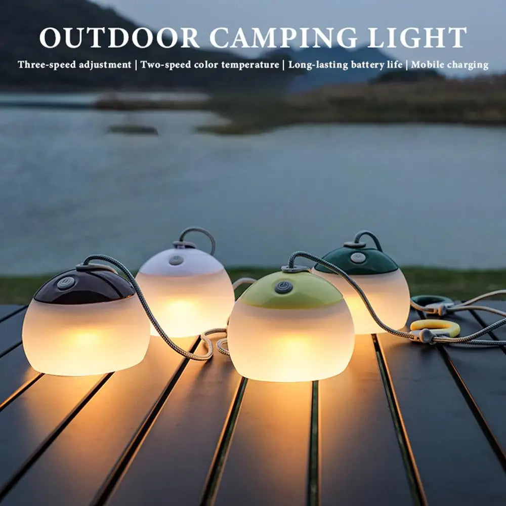 Camping Tent Light with Hook 4 Mode Adjustable LED Light