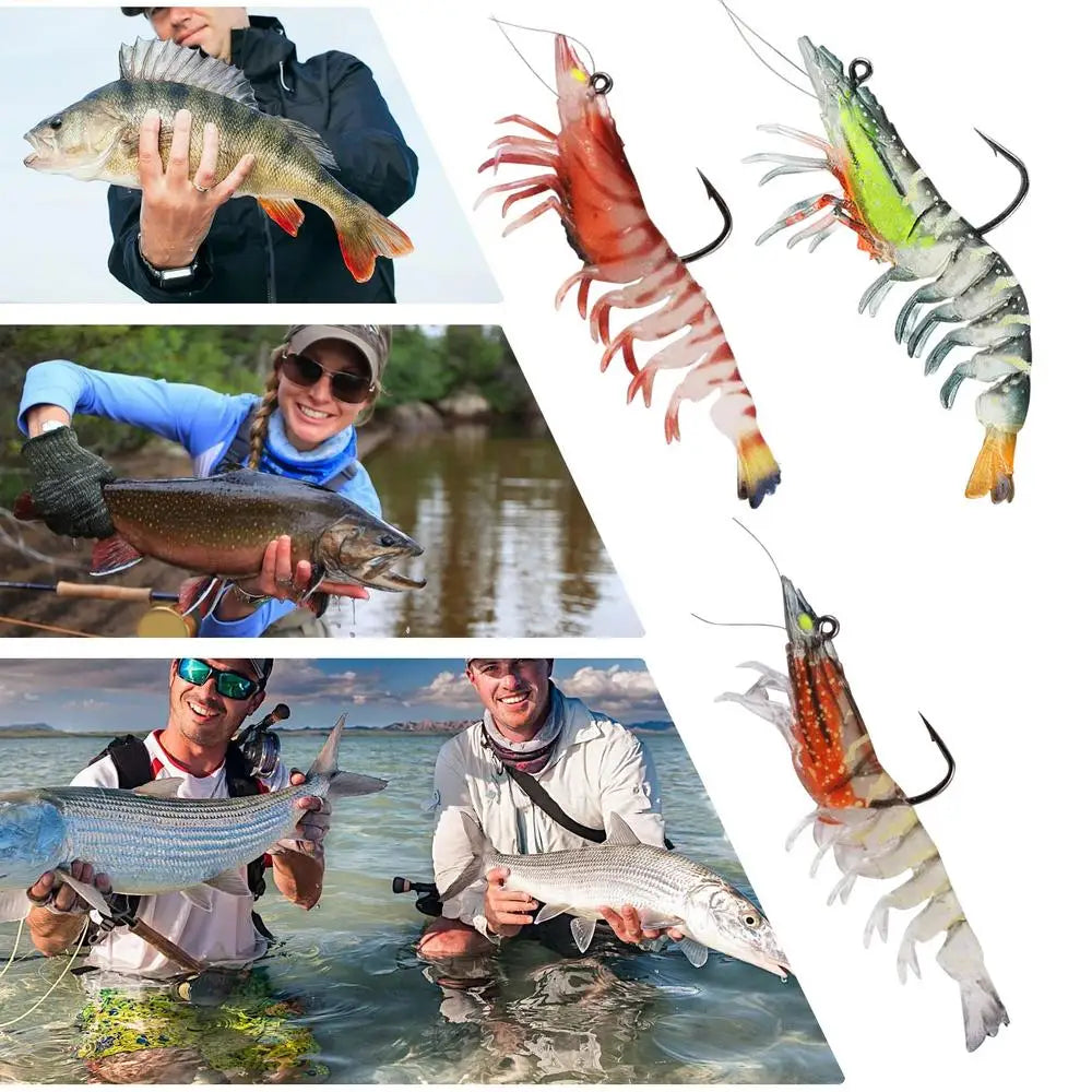 Robotic Swimming Lure 3X Shrimp Swimming Bait