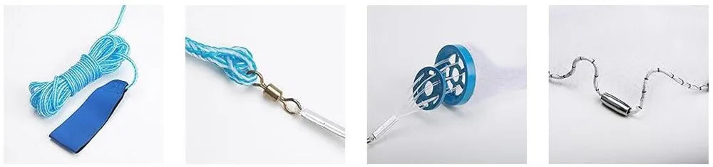 American Saltwater Fishing Cast Net for Bait Trap Fish 3/4/5/6/7/8/9/10ft