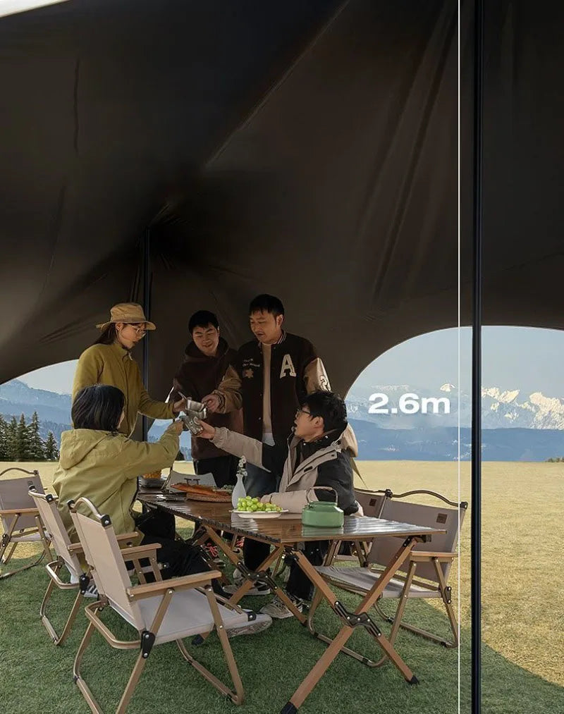 Outdoor Portable Hexagonal Sunshade Canopy