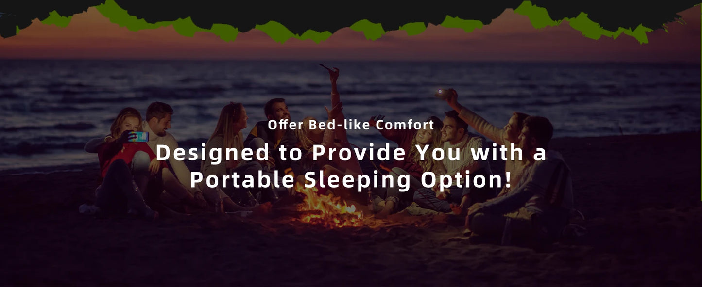 WESTTUNE 4" Thick for 2 Person with Pillow Built-in Foot Pump Mattress