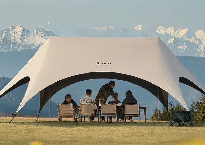 Outdoor Portable Hexagonal Sunshade Canopy