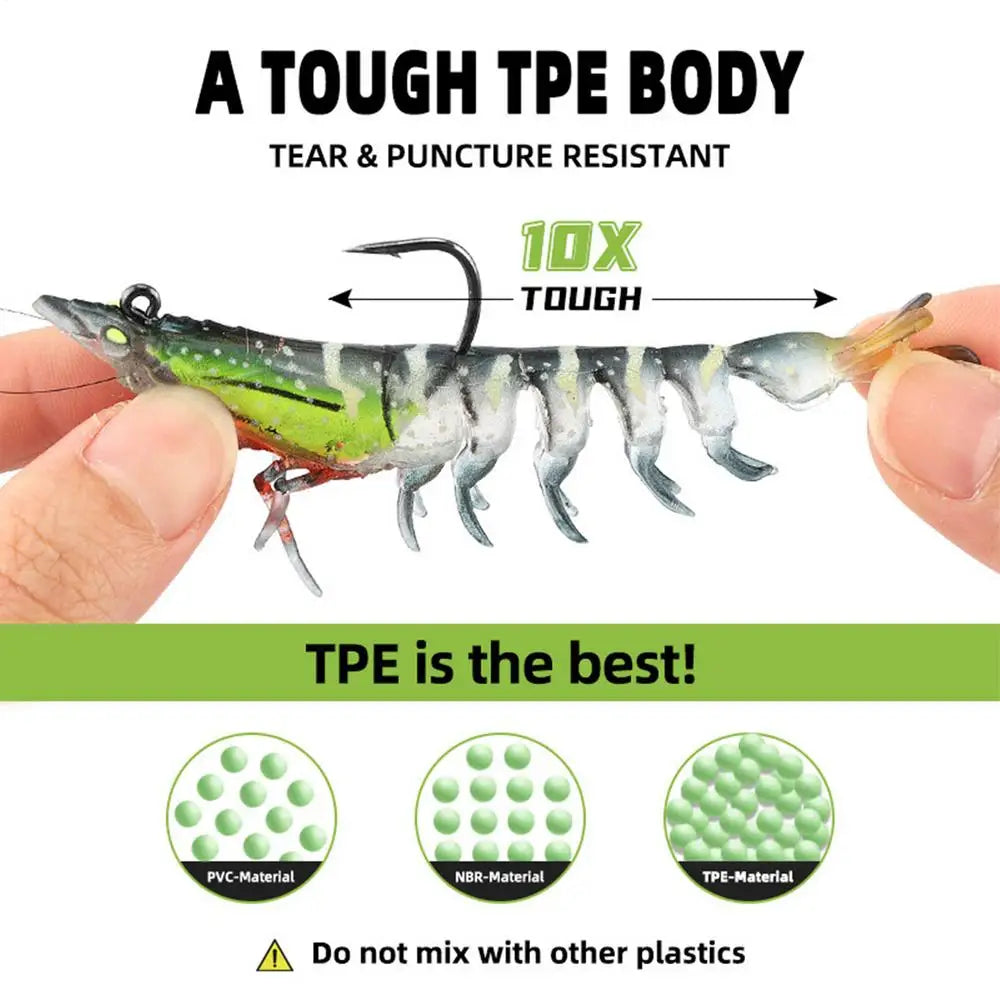 Robotic Swimming Lure 3X Shrimp Swimming Bait