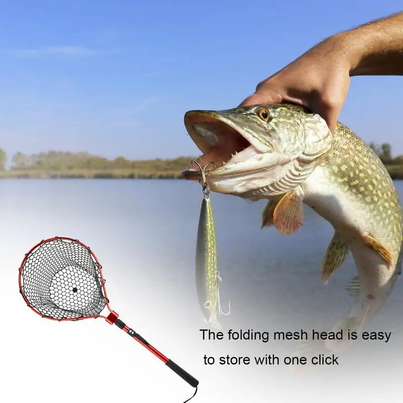 Foldable Fishing Net Portable   Lightweight Telescopic