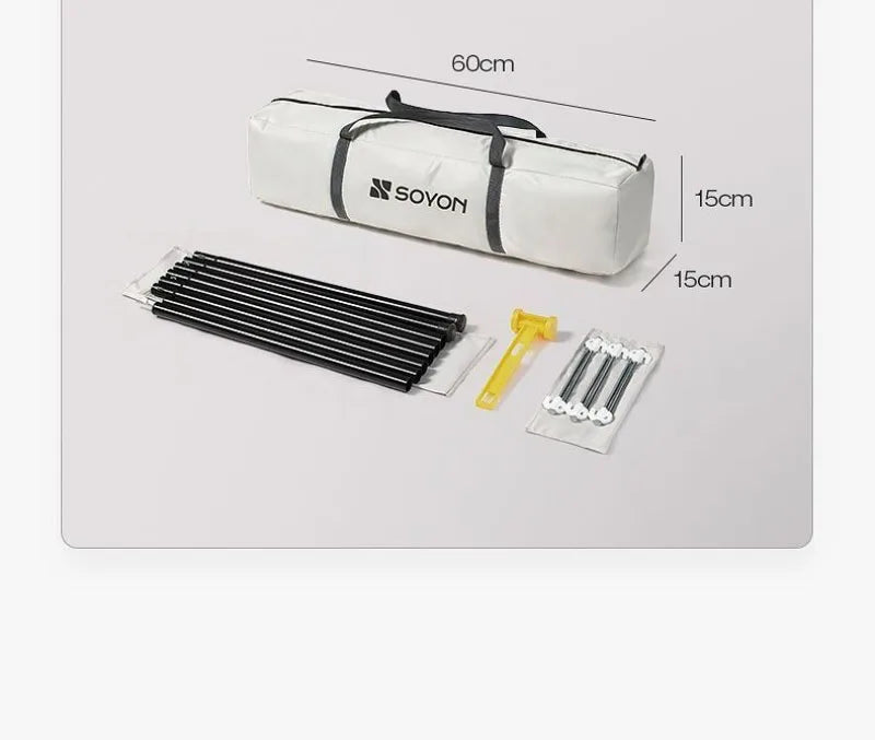 Outdoor Portable Hexagonal Sunshade Canopy