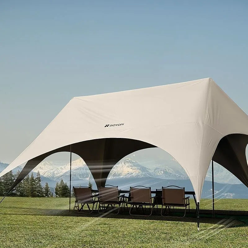 Outdoor Portable Hexagonal Sunshade Canopy