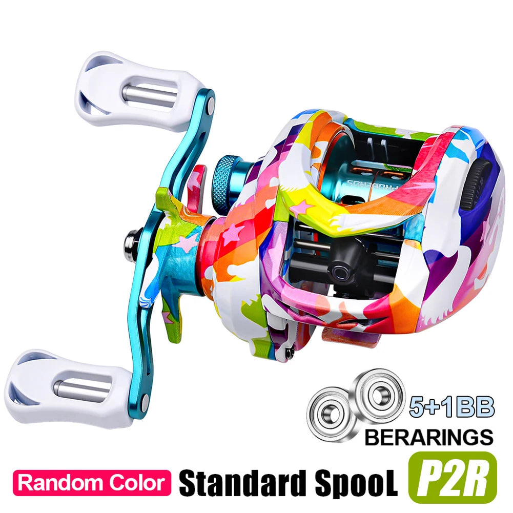 7.2:1 Gear Ratio 5+1 BB 8KG Ultra Smooth Powerful Freshwater Fishing Reels