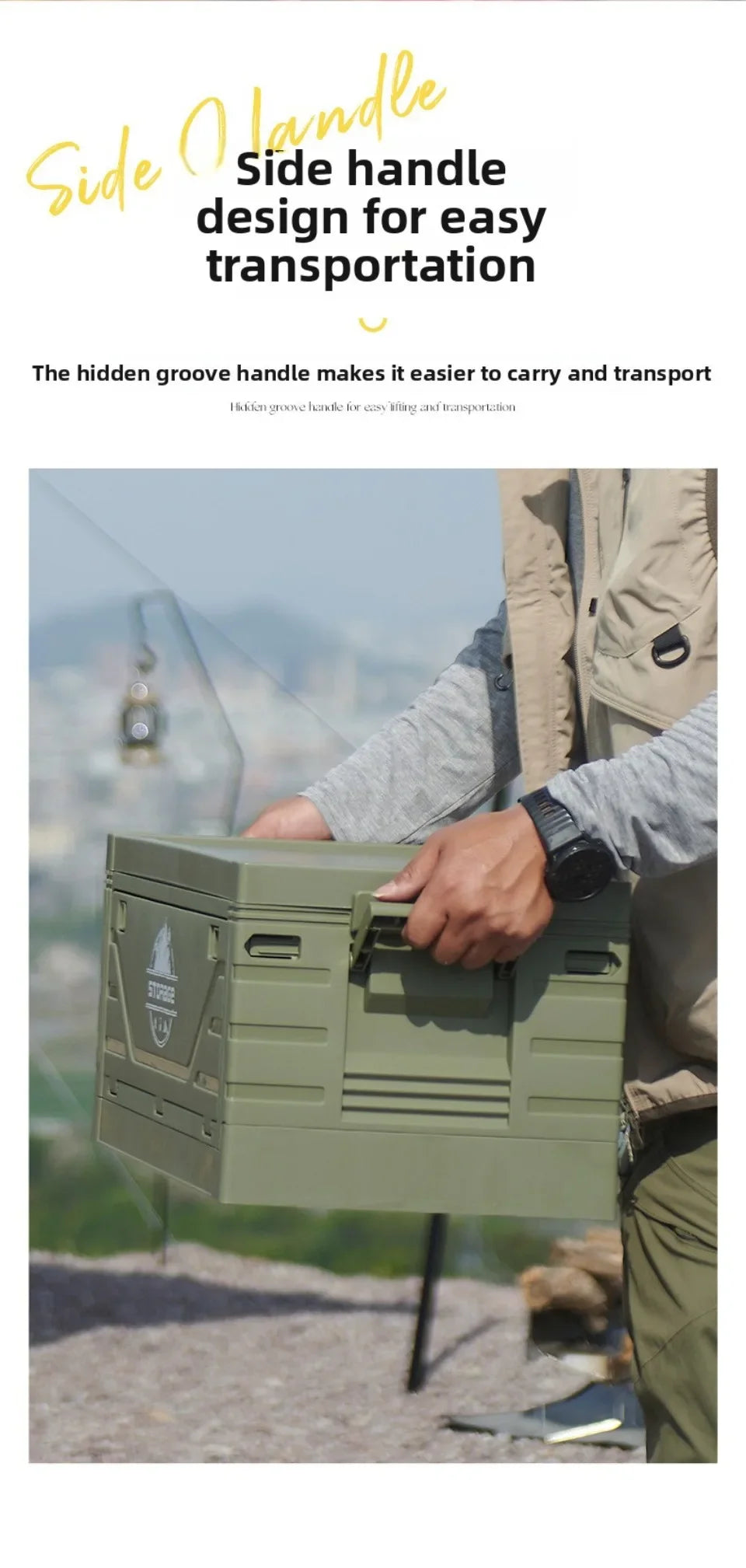 Folding   Multifunctional Camping Food Storage Box