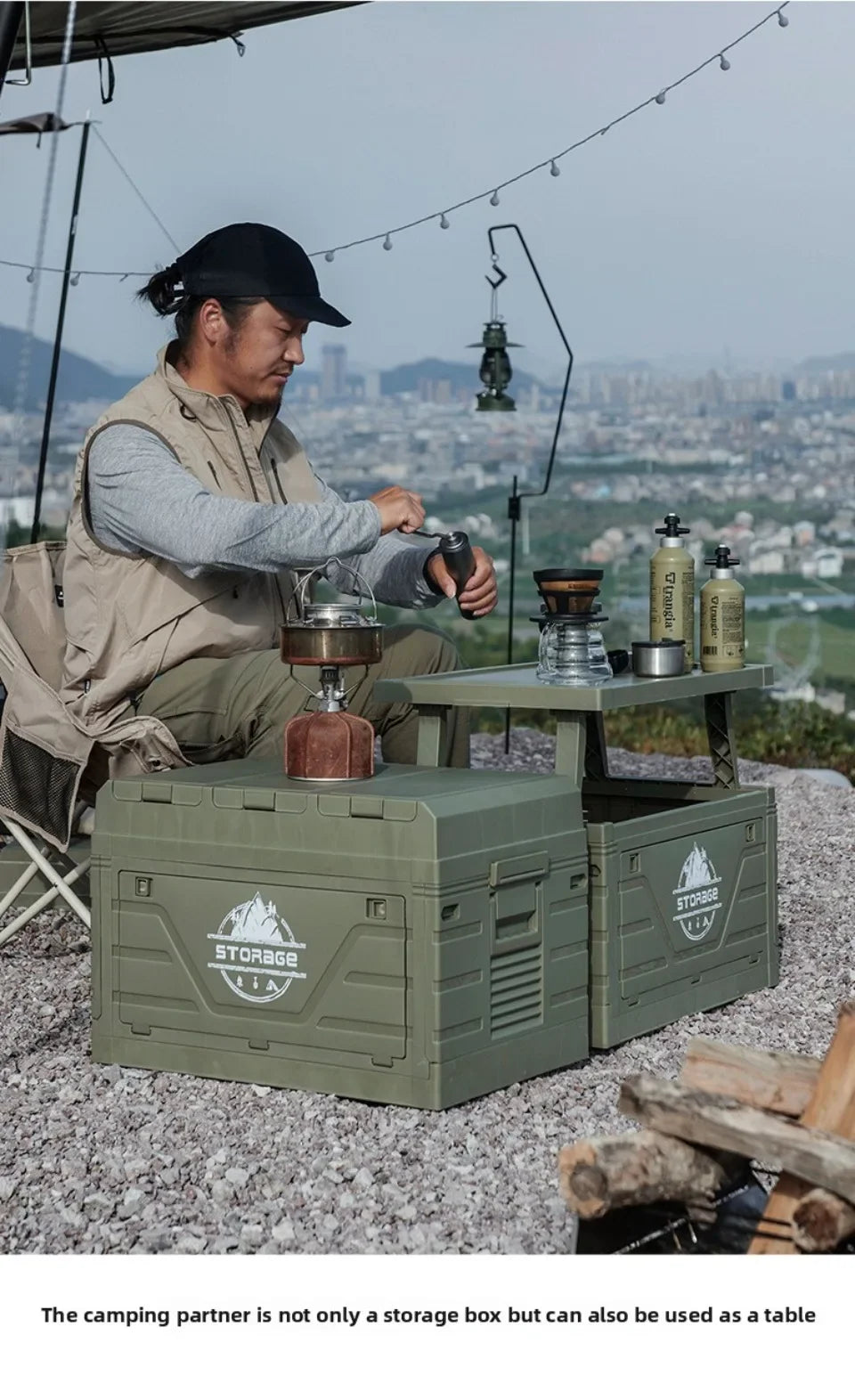 Folding   Multifunctional Camping Food Storage Box