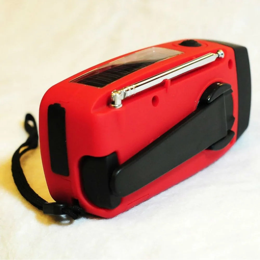 Emergency Radio Solar Hand Crank Dynamo Radio FM/AM/NOAA 2000Mah Phone Charger Power Bank Flashlight SOS