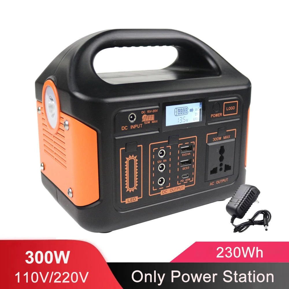 100W500W/300W 460Wh/230Wh/76Wh LiFePO4 Portable Power Station
