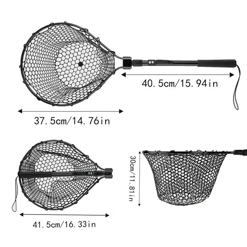 Foldable Fishing Net Portable   Lightweight Telescopic