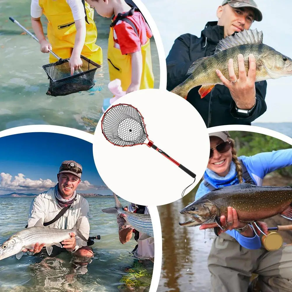 Foldable Fishing Net Portable   Lightweight Telescopic