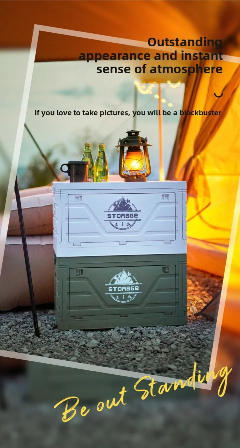 Folding   Multifunctional Camping Food Storage Box