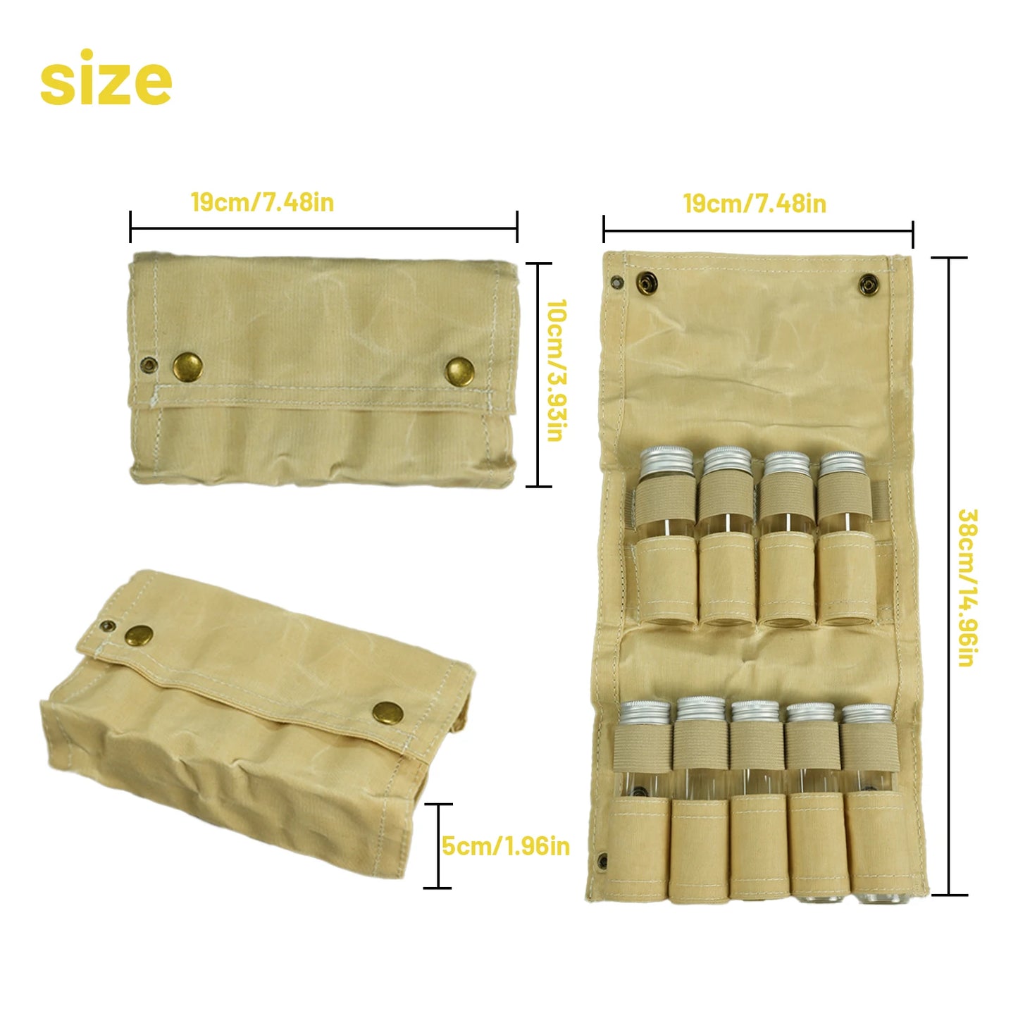 Camping Spice Containers with Vacuum Seal