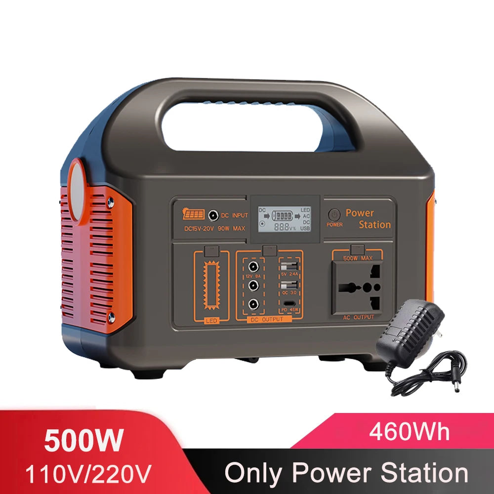 100W500W/300W 460Wh/230Wh/76Wh LiFePO4 Portable Power Station