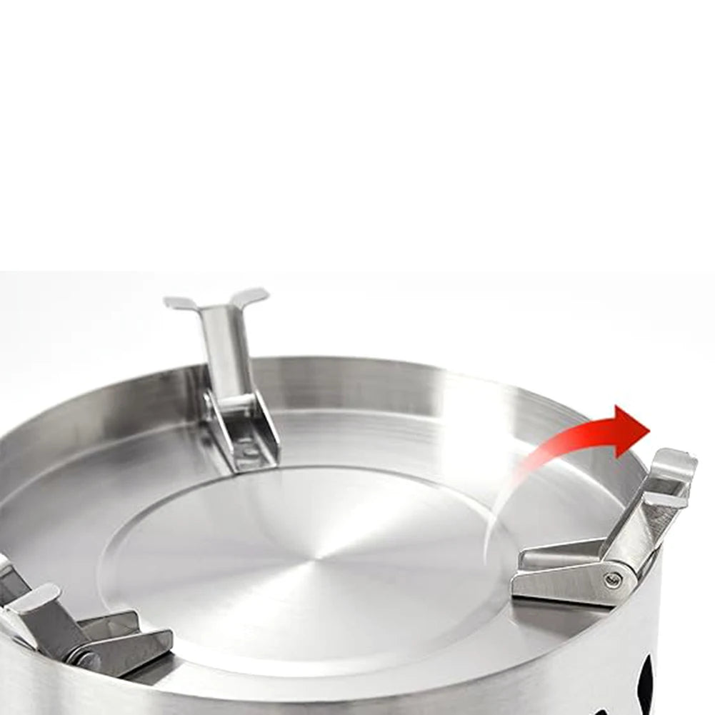 Smokeless Tabletop Fire Pit Stainless Steel Portable