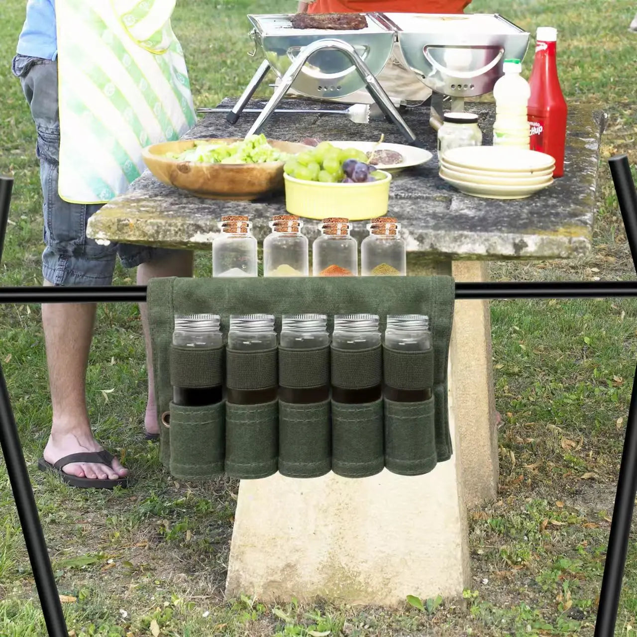 Camping Spice Containers with Vacuum Seal