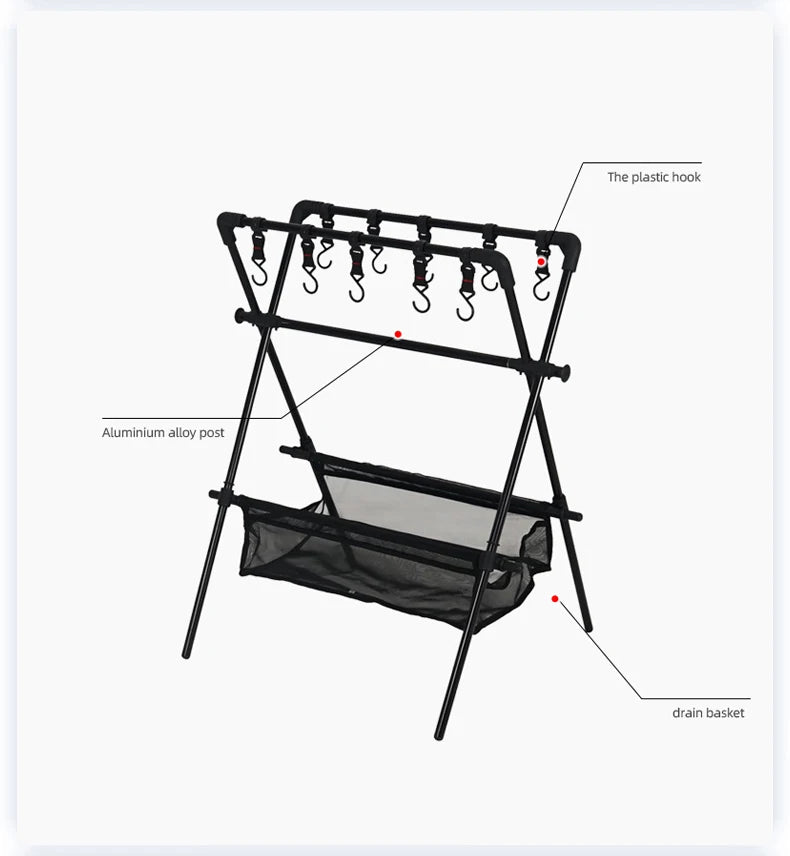 Outdoor Foldable Storage Rack,