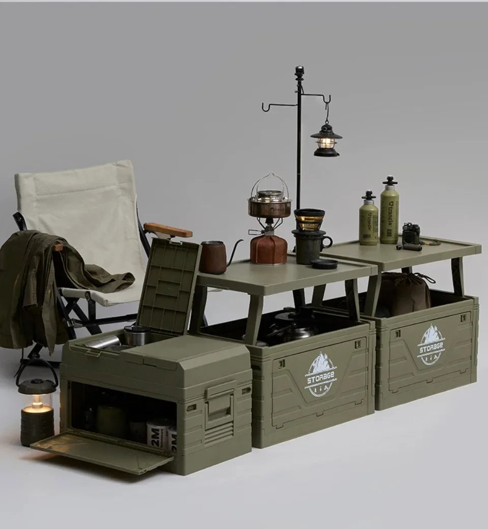 Folding   Multifunctional Camping Food Storage Box