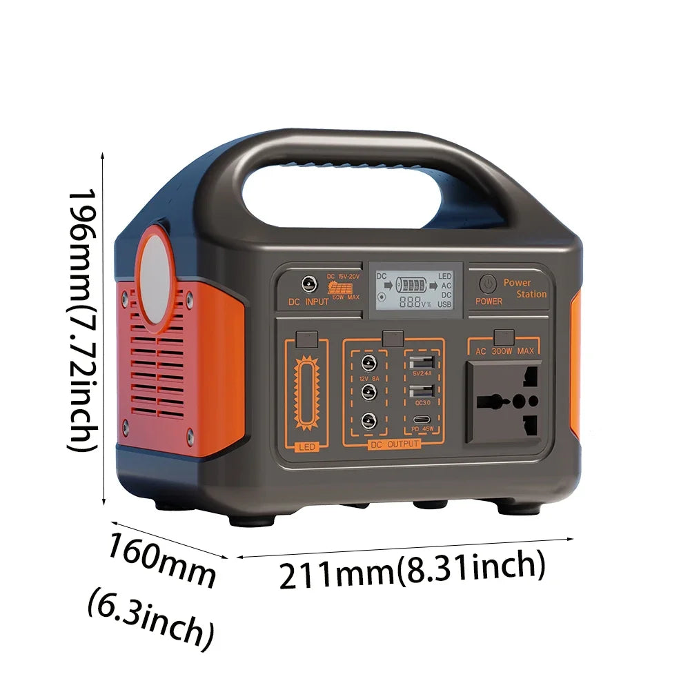 100W500W/300W 460Wh/230Wh/76Wh LiFePO4 Portable Power Station
